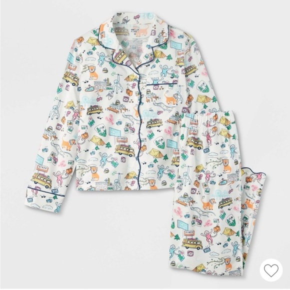 Kids Colorful Print Pajama Set